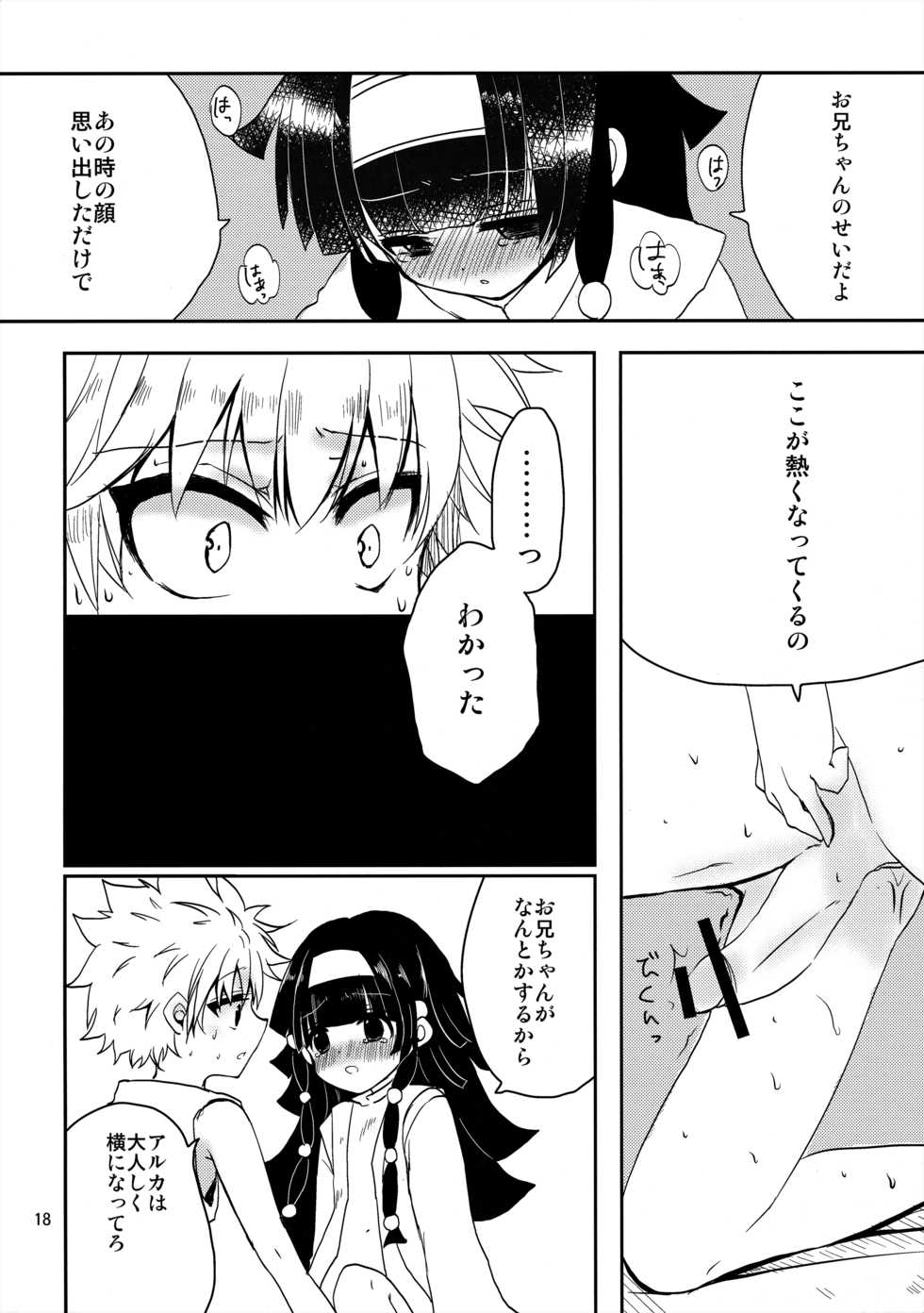 (SC61) [MiUMiU (Amin)] Himitsu no Kyoudai (Hunter x Hunter) - Page 17