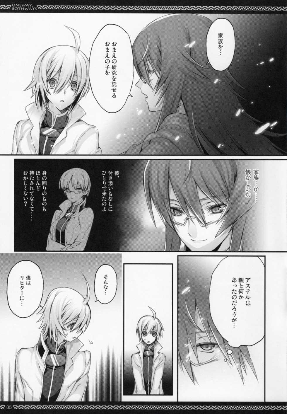 (C83) [A.P.YAMAMOH (Yamamoh)] ONE WAY,BOTH WAYS (Tales of Symphonia) - Page 4