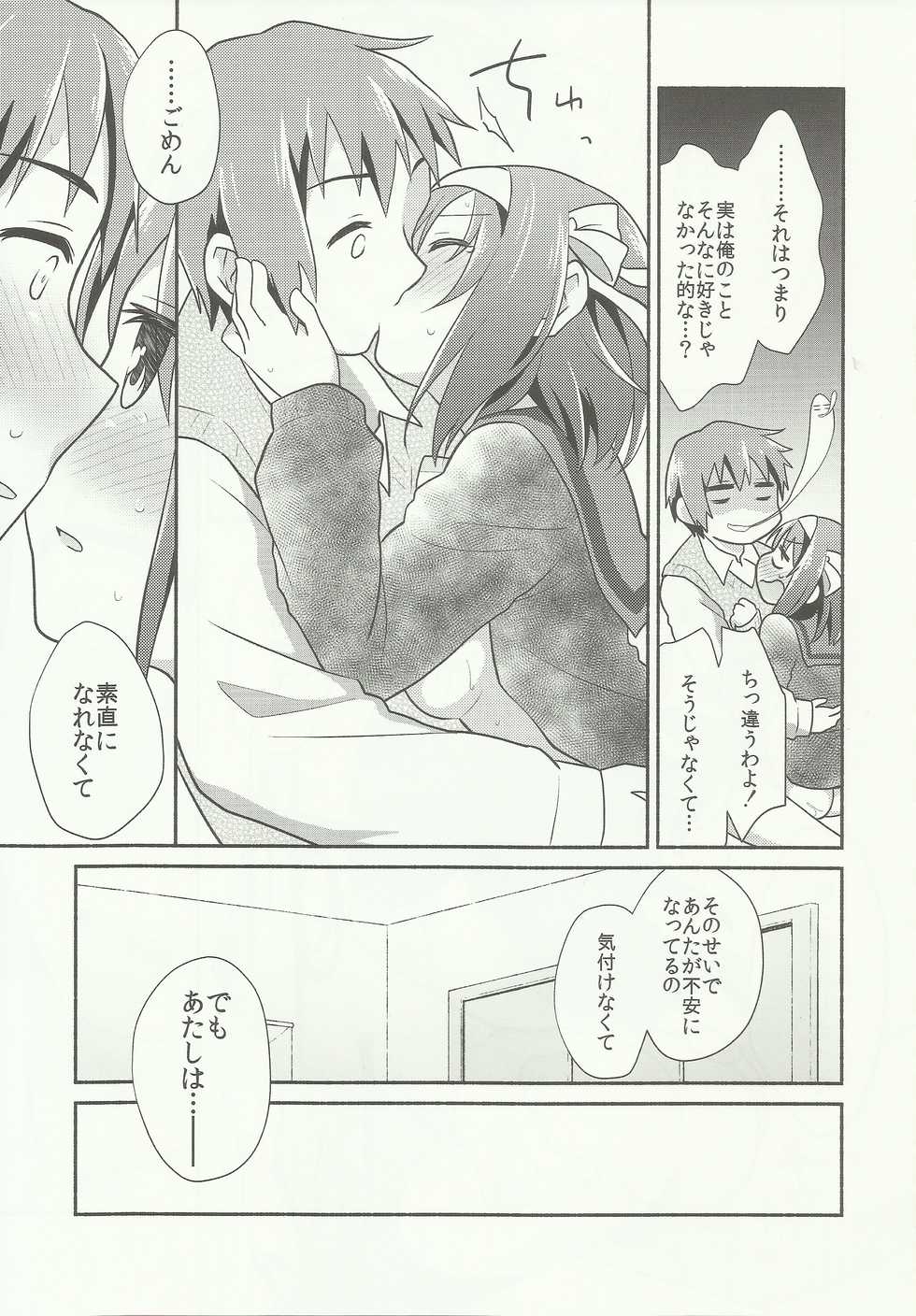 (C91) [Niwatoritowani (Taiki)] Sukitte iu made ikase nai. - Please tell me you love me. (Suzumiya Haruhi no Yuuutsu) - Page 15