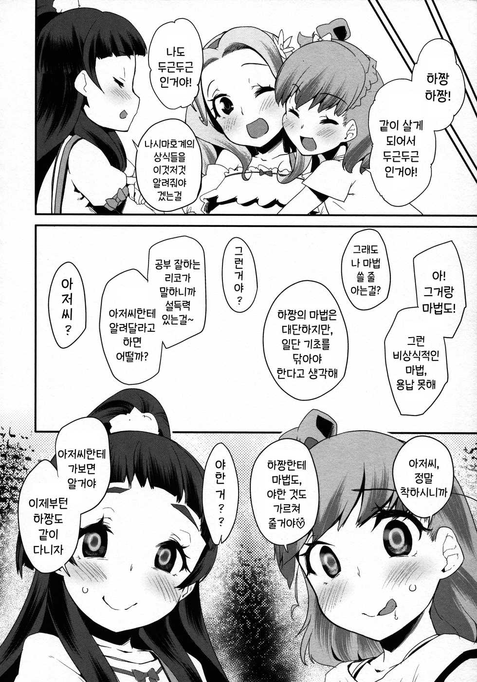 (C90) [condiment moderately (Maeshima Ryou)] Cure Up Ra Pa Pa! Noumiso Kowarechae! (Mahou Tsukai Precure!) [Korean] - Page 27