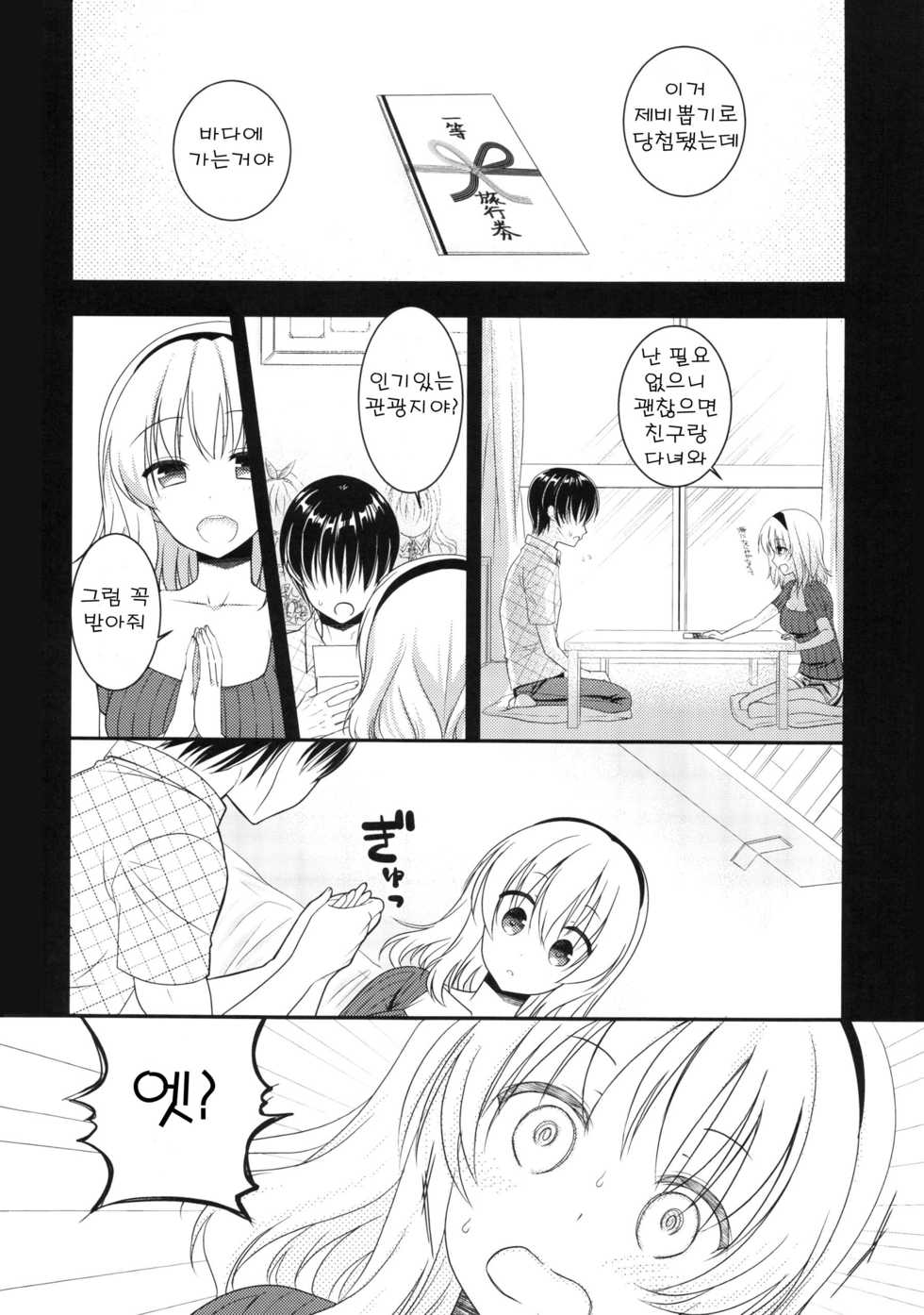 (C90) [Iiwake-Gaisya (Shigemiya Kyouhei)] Tonari no Alice-san Natsu (Touhou Project) [Korean] - Page 4