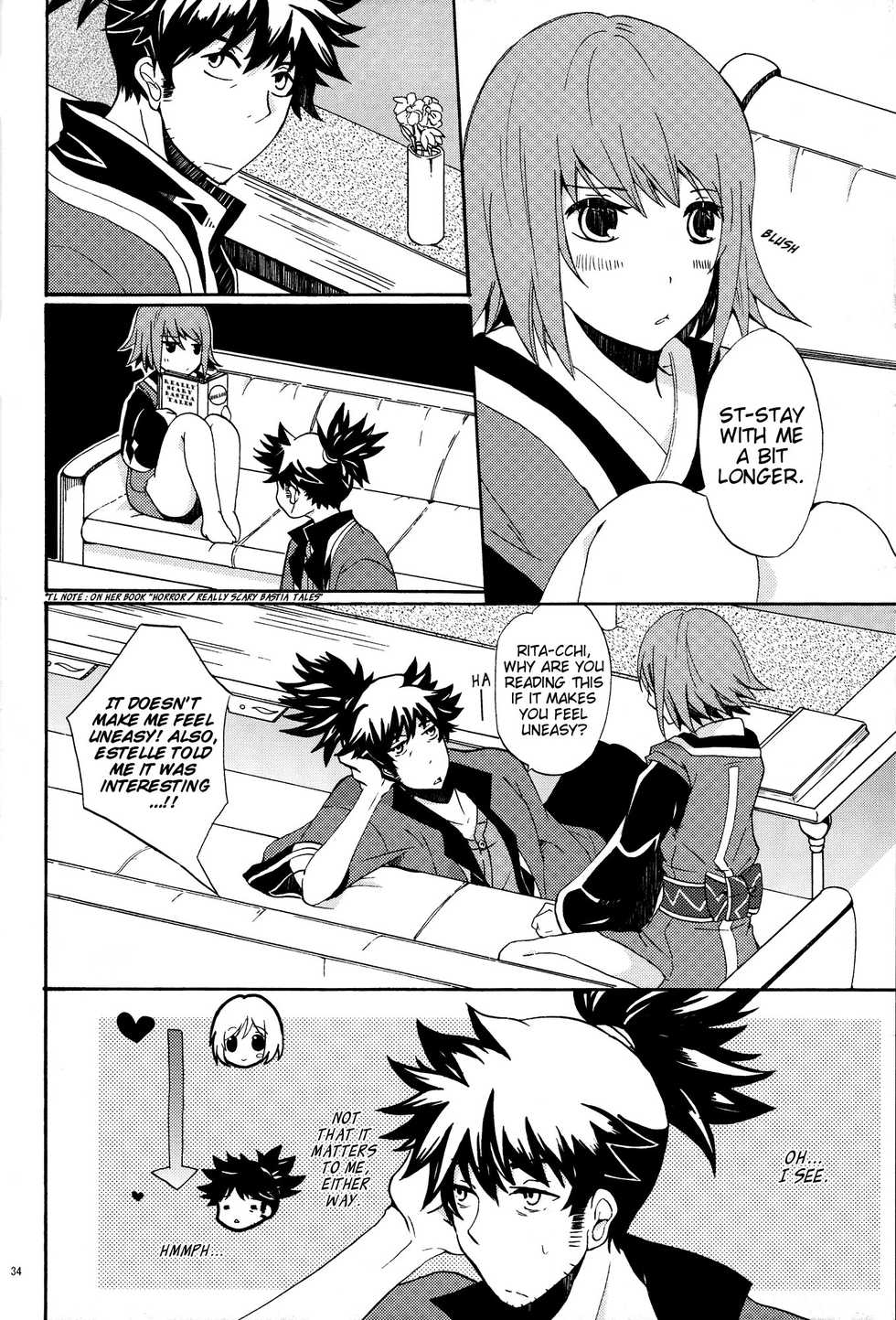 (SUPER19) [Orange Crown (Various)] Nagareboshi yori Ai o Komete! | With love, from a shooting star! (Tales of Vesperia) [English] [EHCove] - Page 33