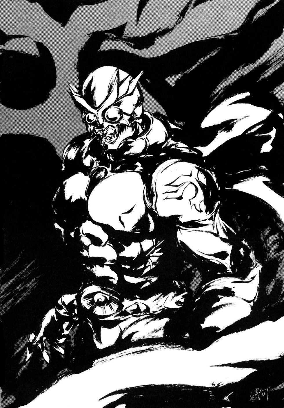 (C86) [C.R's NEST (Various)] Heroes Syndrome - Tokusatsu Hero Sakuhin-shuu - (Kamen Rider) - Page 12