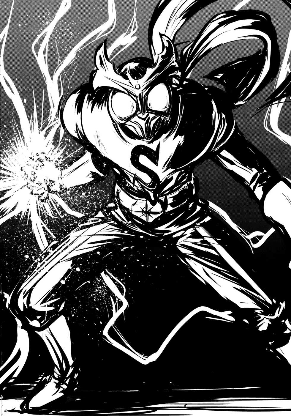 (C86) [C.R's NEST (Various)] Heroes Syndrome - Tokusatsu Hero Sakuhin-shuu - (Kamen Rider) - Page 40