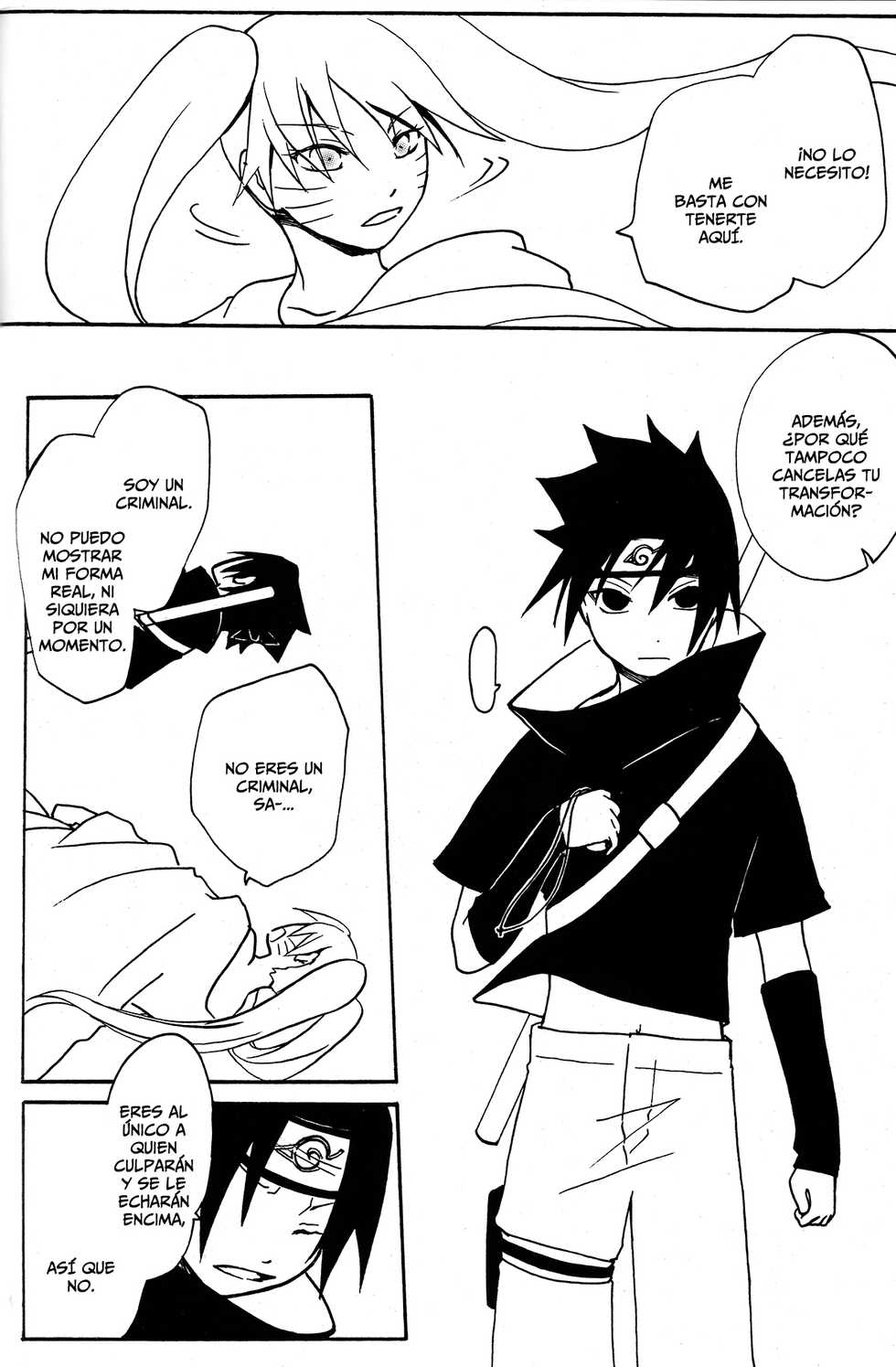 (C76) [Rensougyo (Tachibana Satsuki)] Mou Ichido Kimi ni Au tame ni (NARUTO) [Spanish] - Page 8
