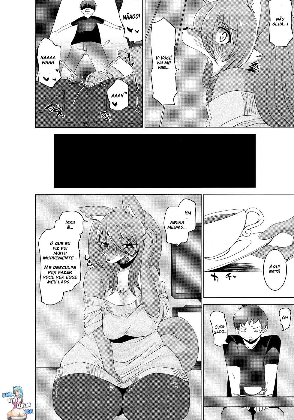 (Kemoket 4) [Ortensia (Shinobe)] Kemono no Otonari-san [Portuguese-BR] [Hentai Season] - Page 10