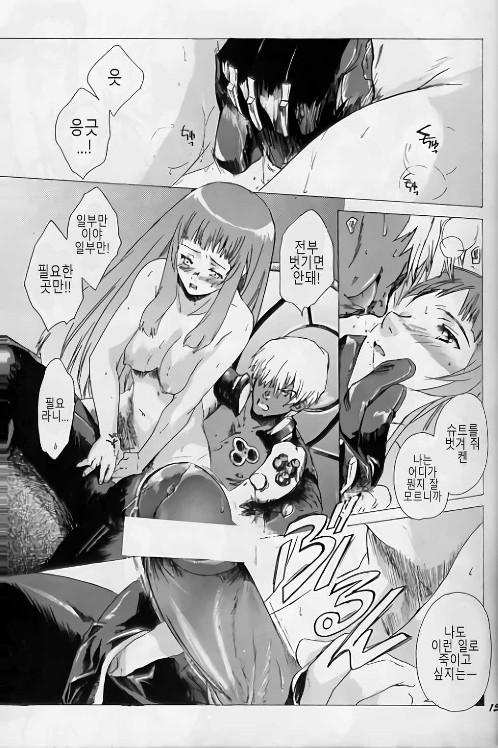 (CR33) [Toko-ya (Kitoen)] Yukuzo! Aumaan Daikessen!! 가자! 아먼 대결전!! (Zone of the Enders) [Korean] - Page 14