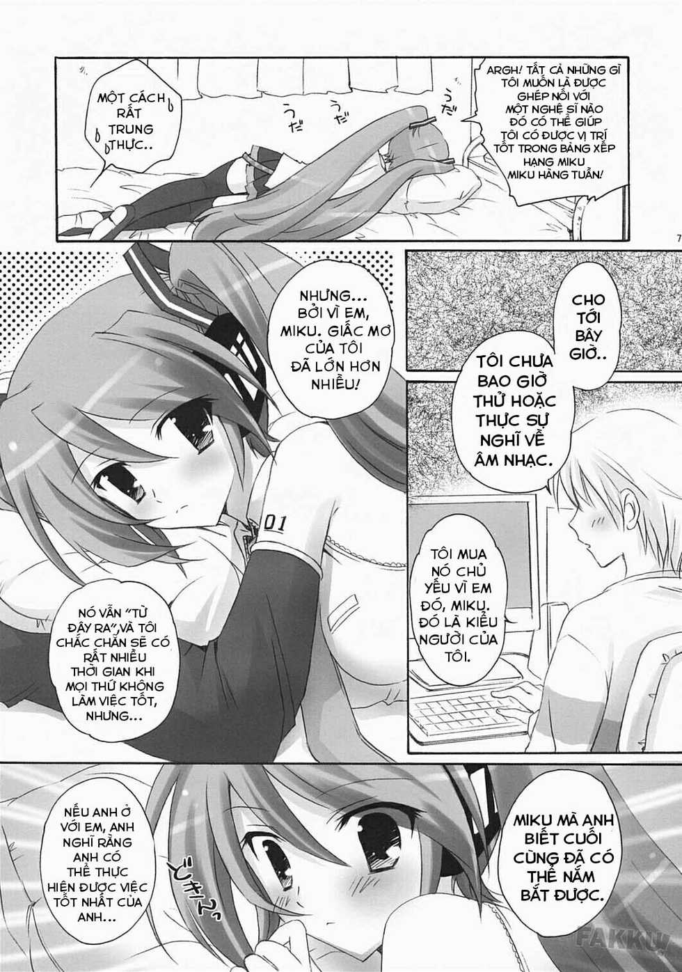 (Pink Kami Only) [MiyuMiyu Project (Kanna Satsuki)] Boku no Miku (Vocaloid) [Vietnamese Tiếng Việt] [NTR Victory Team] - Page 5