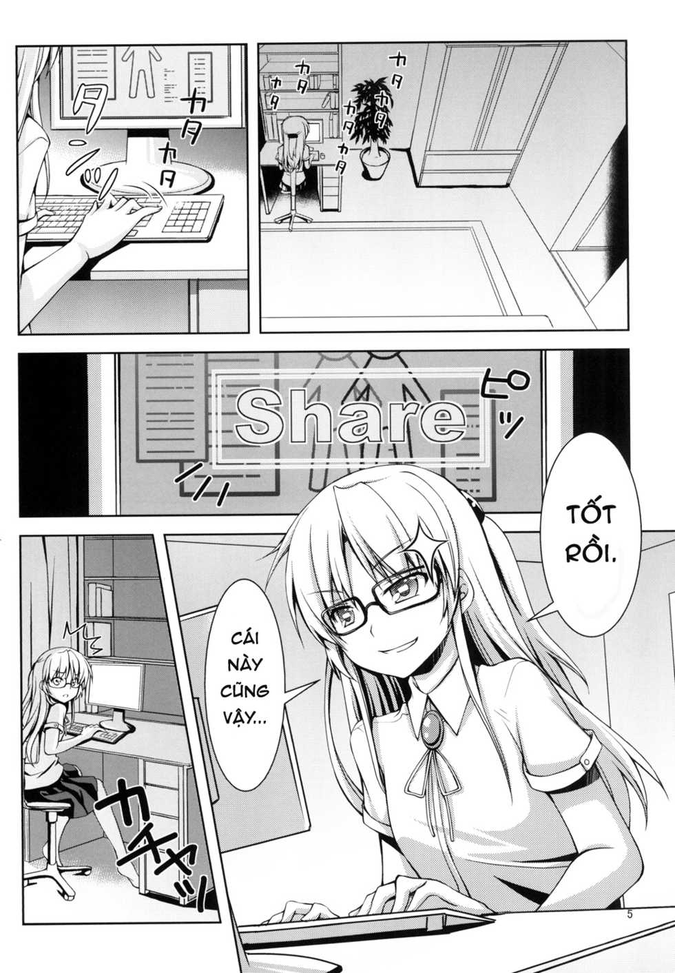 (C90) [Kuronekotei (Chibinon☆)] Tenshi ni Naritai (Angel Beats!) [Vietnamese Tiếng Việt] [Loli Rules The World] - Page 6