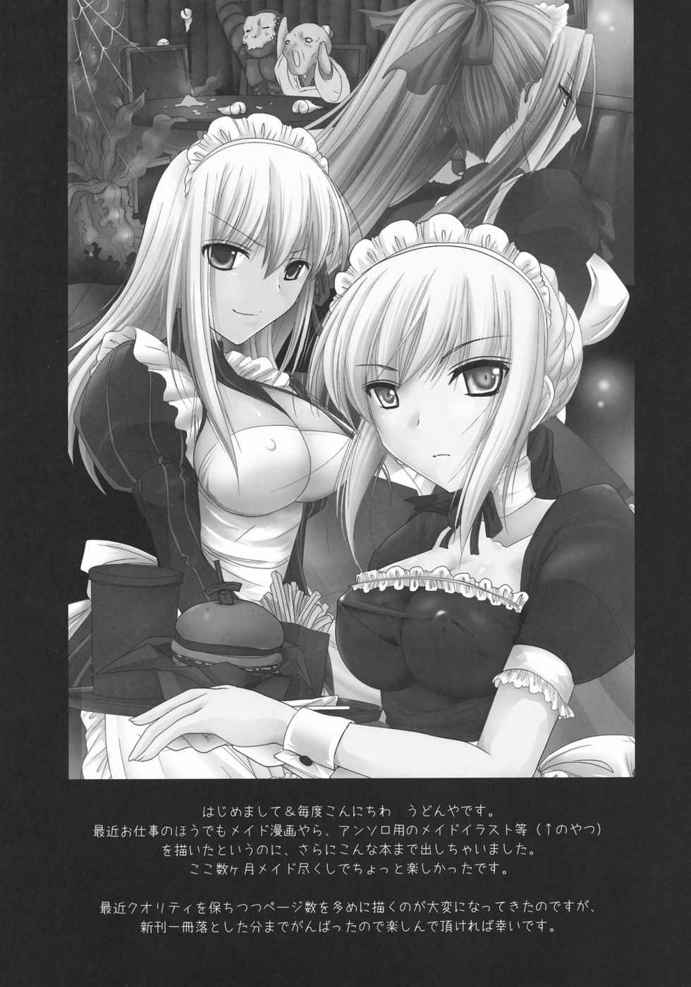 (C71) [UDON-YA (Kizuki Aruchu, ZAN)] Kyou dake desu yo? (Fate/hollow ataraxia) [Chinese] [逆襲的漢化] - Page 3