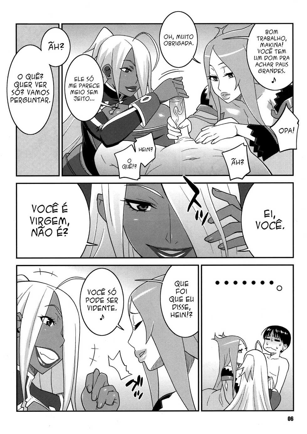 (C81) [TETRODOTOXIN (Nise Kurosaki)] Machina & Garnet to Toshikoshi SEX Zanmai 2 | A Orgia de Ano Novo de Makina e Garnet 2 (Dragonaut) [Portuguese-BR] [Café de Coala] - Page 6