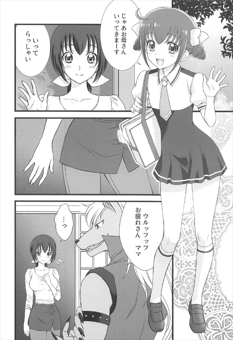 (C92) [Daizu Azuki (Kuroda Akimi)] Ookami no Kuchi (Smile PreCure!) - Page 3