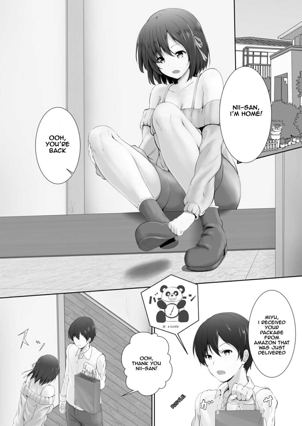 [NeonSign (DRE)] Shukushou Masochism -Aru Kyoudai no Baai- | Shrinking Masochism - The Case of a Brother and Sister [English] [chijinda96] - Page 2