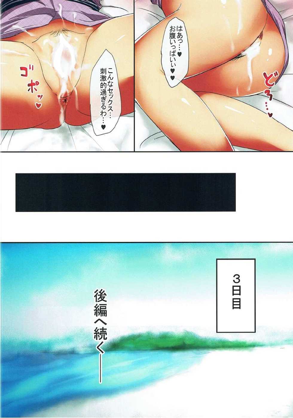 (C92) [Otajai (Yukimaro Yukky)] Hitozuma Nishizumi Shiho 3haku 4nichi Gattsuri Haramase Uwaki Sex Ryokou Zenpen (Girls und Panzer) - Page 31