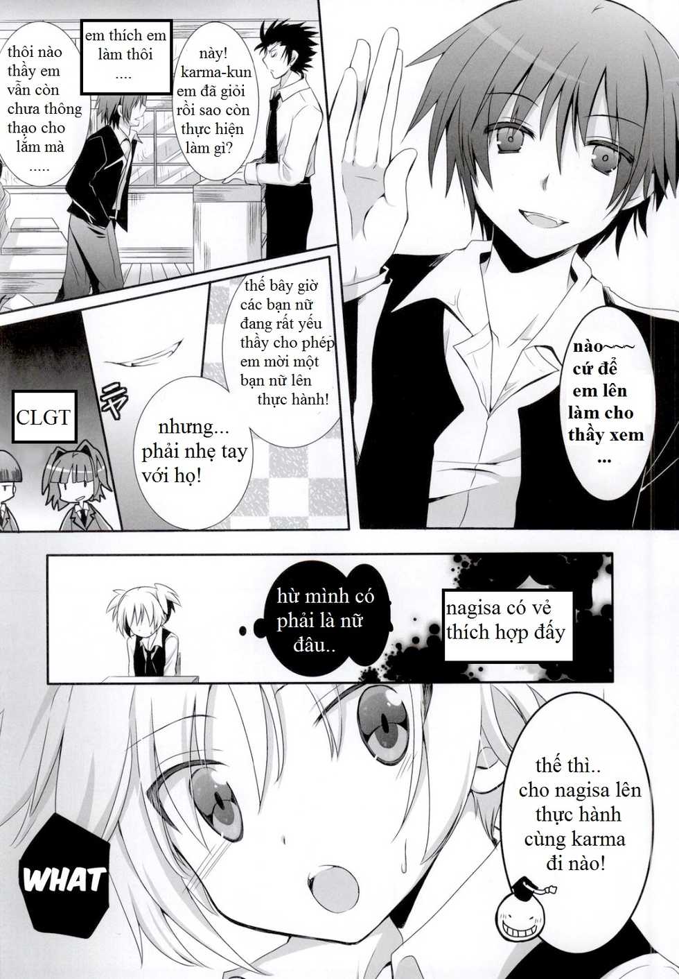 (C86) [Ennui-tei (Ousawa Kanata)] Nagisa-chan to Hokentaiiku! (Ansatsu Kyoushitsu) [Vietnamese Tiếng Việt] [Trung Nguyen] - Page 3