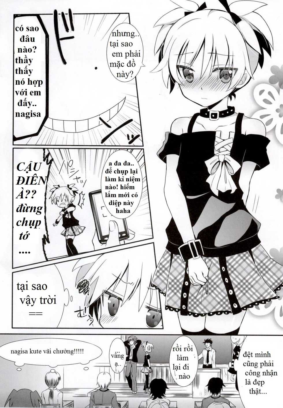 (C86) [Ennui-tei (Ousawa Kanata)] Nagisa-chan to Hokentaiiku! (Ansatsu Kyoushitsu) [Vietnamese Tiếng Việt] [Trung Nguyen] - Page 4