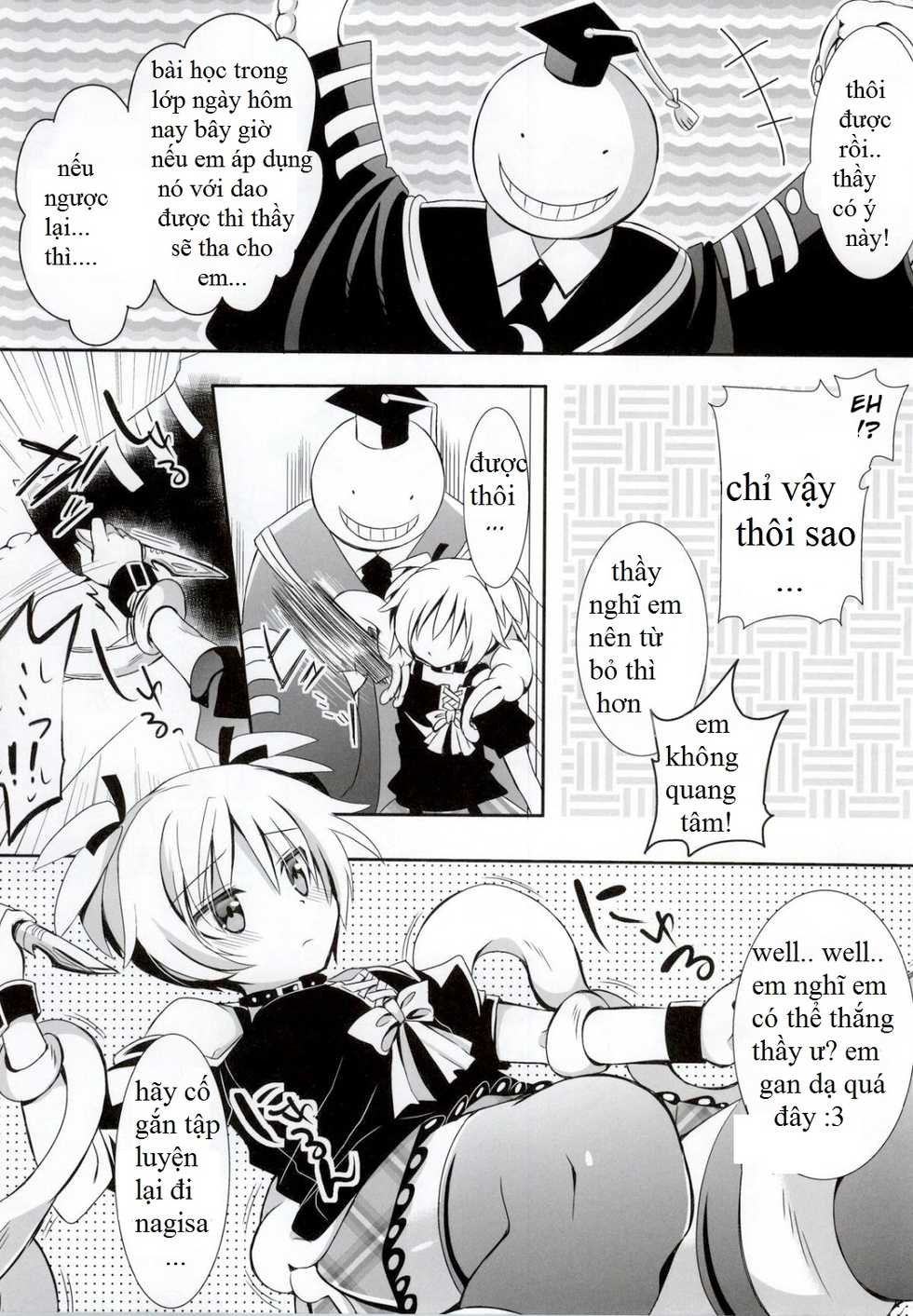 (C86) [Ennui-tei (Ousawa Kanata)] Nagisa-chan to Hokentaiiku! (Ansatsu Kyoushitsu) [Vietnamese Tiếng Việt] [Trung Nguyen] - Page 11