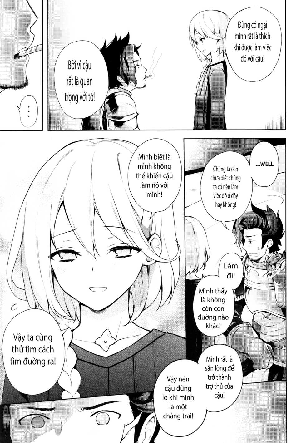 (SUPER25) [Candy Paddle (Nemu Nemu)] ooo Shinai to Derarenai Heya (Granblue Fantasy) [Vietnamese Tiếng Việt] [Trung Nguyen] - Page 6
