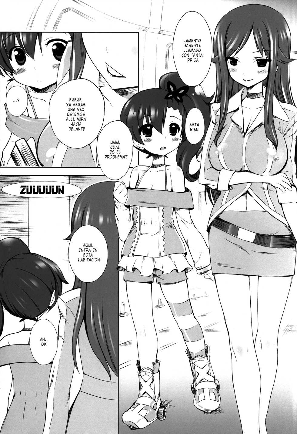 (C83) [Furaipan Daimaou (Chouchin Ankou)] Kurukuru Rinne (Chousoku Henkei Gyrozetter) [Spanish] [cywdt.group] - Page 4