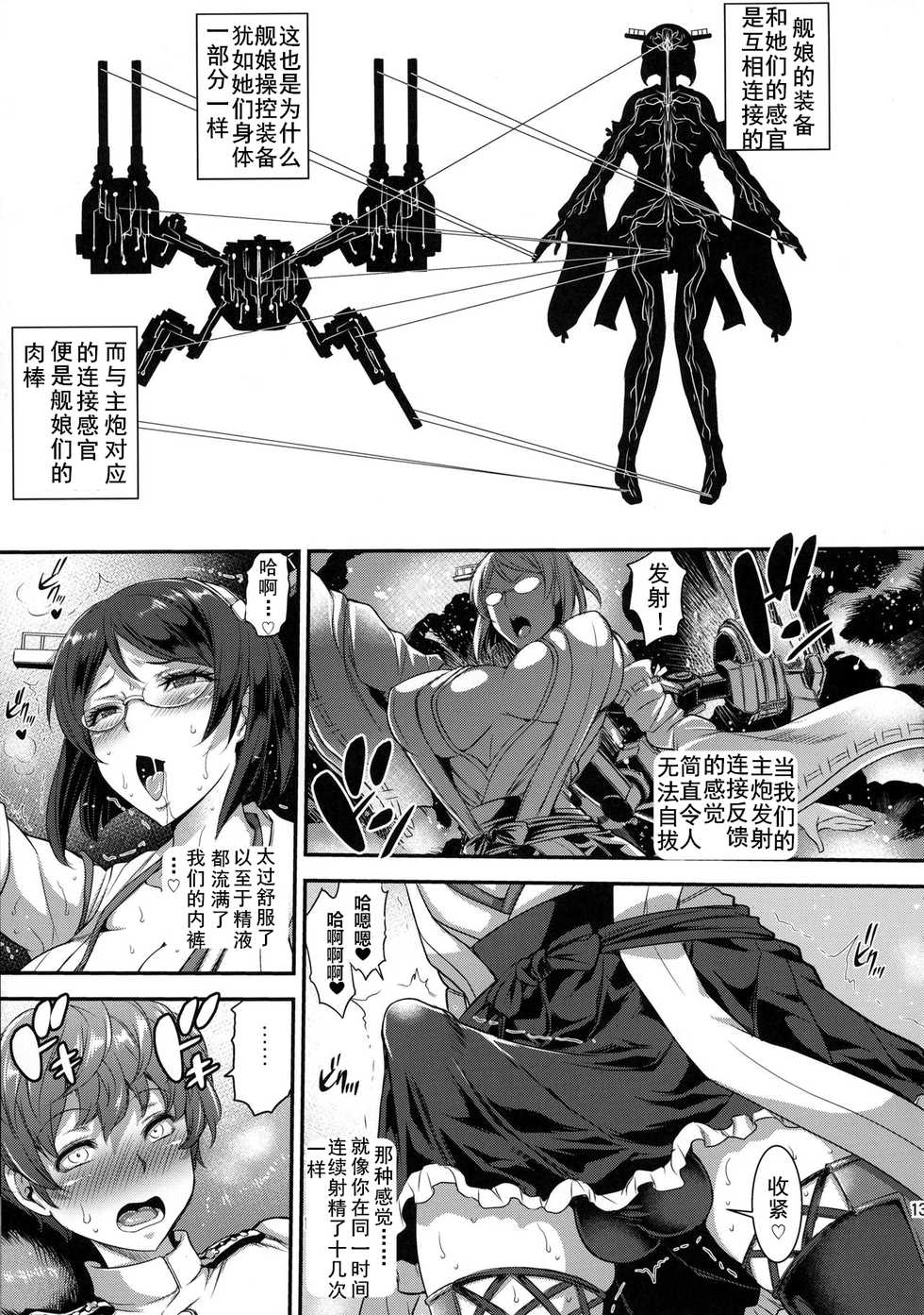 (C90) [Musashi-dou (Musashino Sekai)] Kirishimax Futanarix (Kantai Collection -KanColle-) [Chinese] [黑白灰汉化组] - Page 13