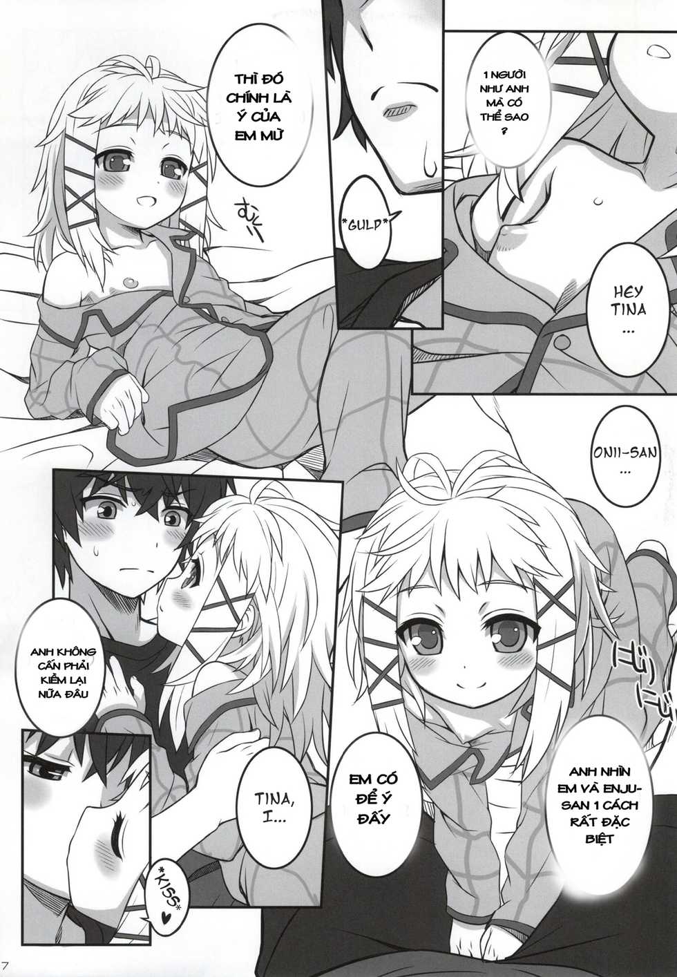 (C86) [CHILLED HOUSE (Aoi Kumiko)] Tina to Chucchu suru Hon (BLACK BULLET) [Vietnamese Tiếng Việt] [Ribbon] - Page 4