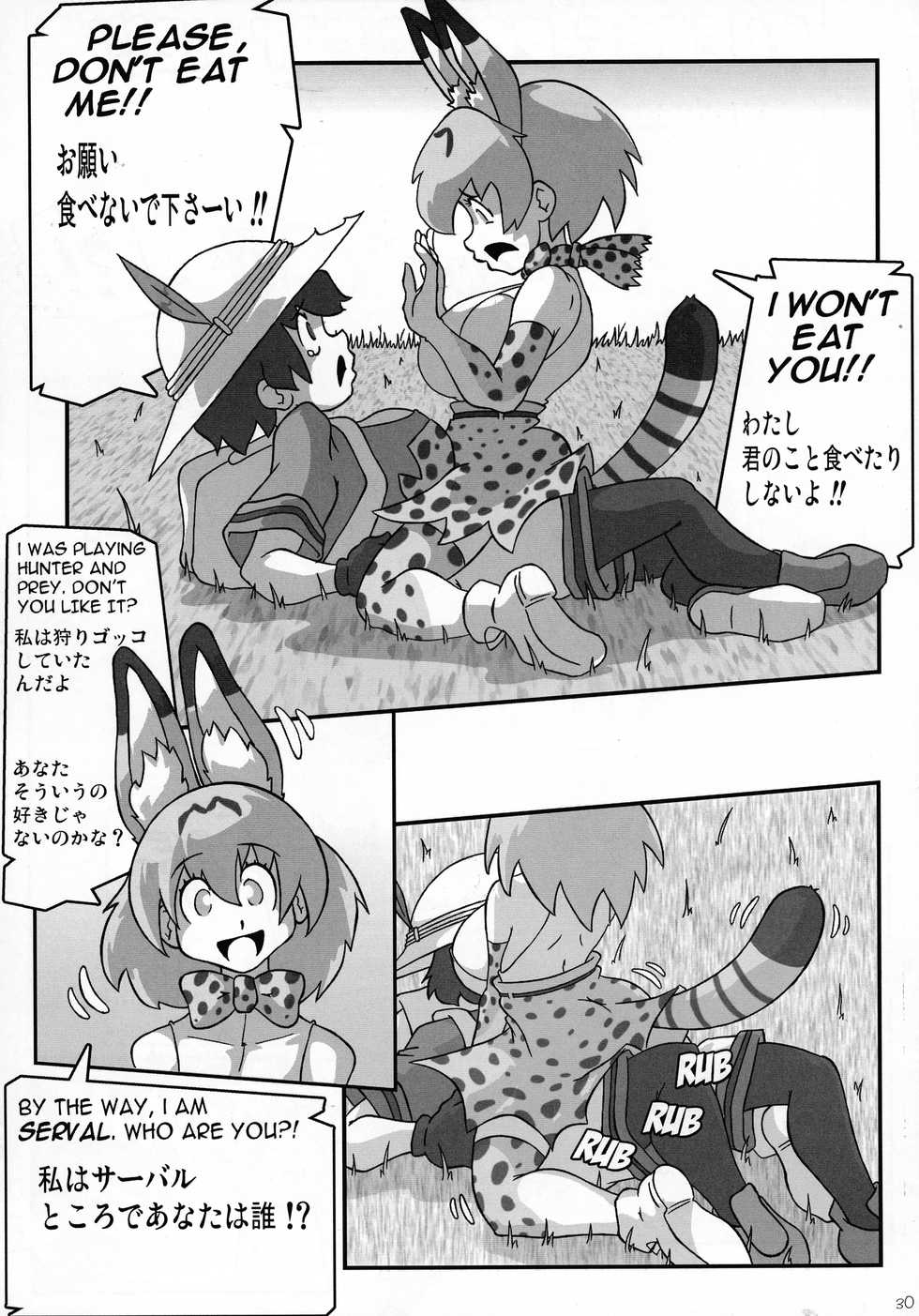 (C92) [KEBERO Corporation (Shimokata Kouzou, Evhor)] Shin Hanjuuryoku XXXV (Girls und Panzer, Kemono Friends) - Page 30