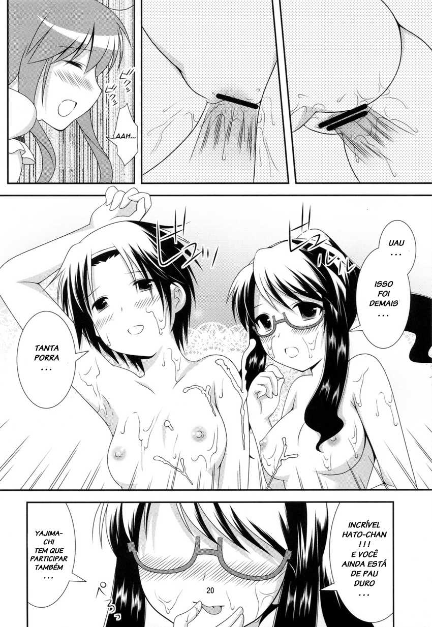 (C81) [Toumei Tsuushin (Hanapin)] Bikun Bikun Hato-kun (Genshiken Nidaime) [Portuguese-BR] [LIANEF] - Page 19