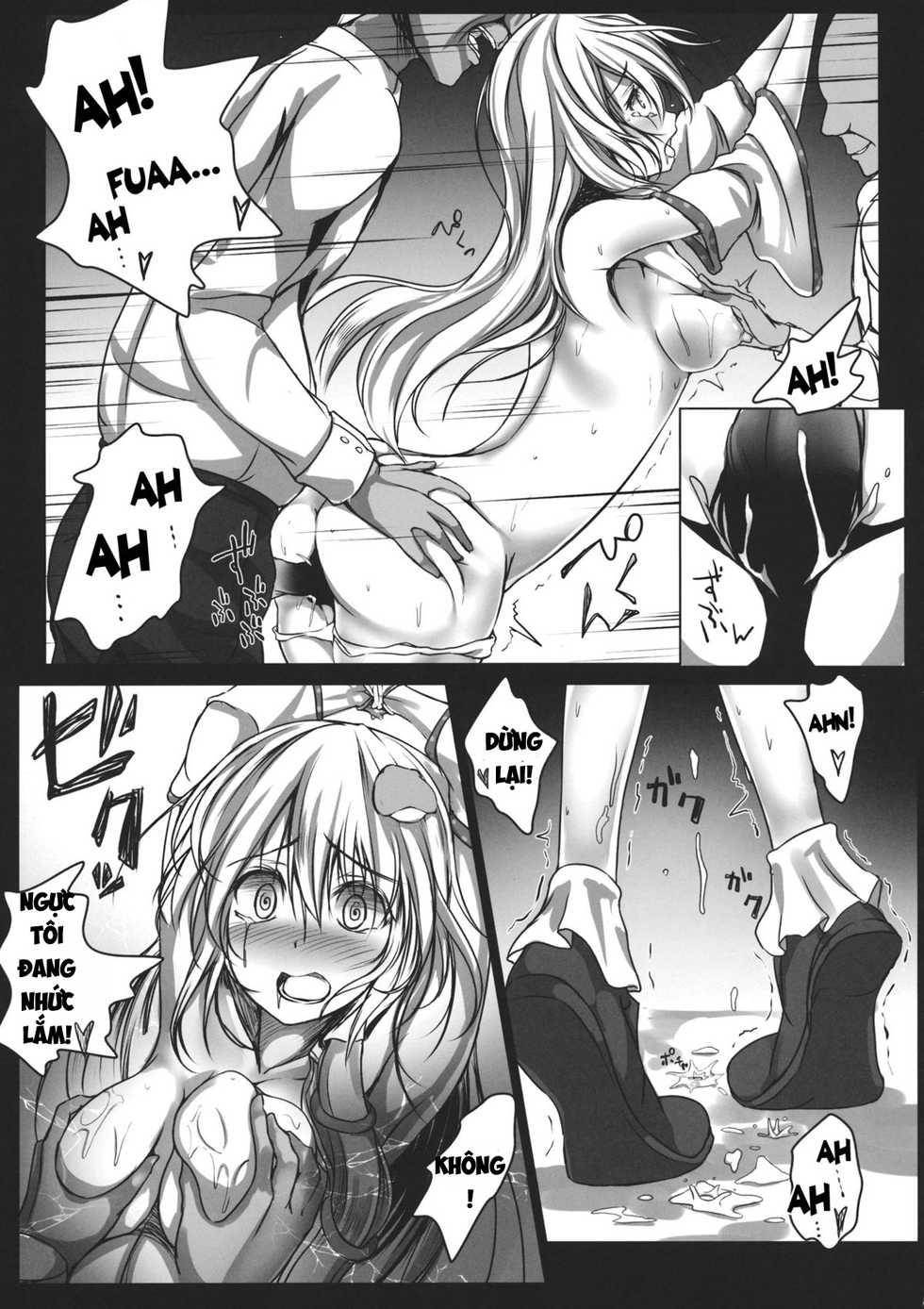 (C86) [Monaka Udon (Monikano)] Kochiya Sanae Kyousei Chikan Densha (Touhou Project) [Vietnamese Tiếng Việt] [Shiba Aoki] - Page 12