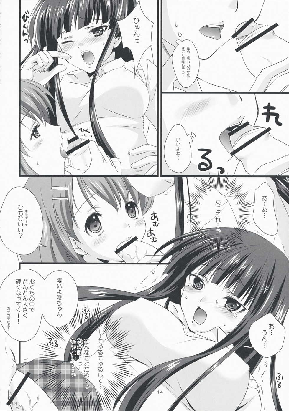 (COMIC1☆3) [Fukuya (Tama II)] Tansu no Kado ni Kusuriyubi (K-ON!) - Page 14