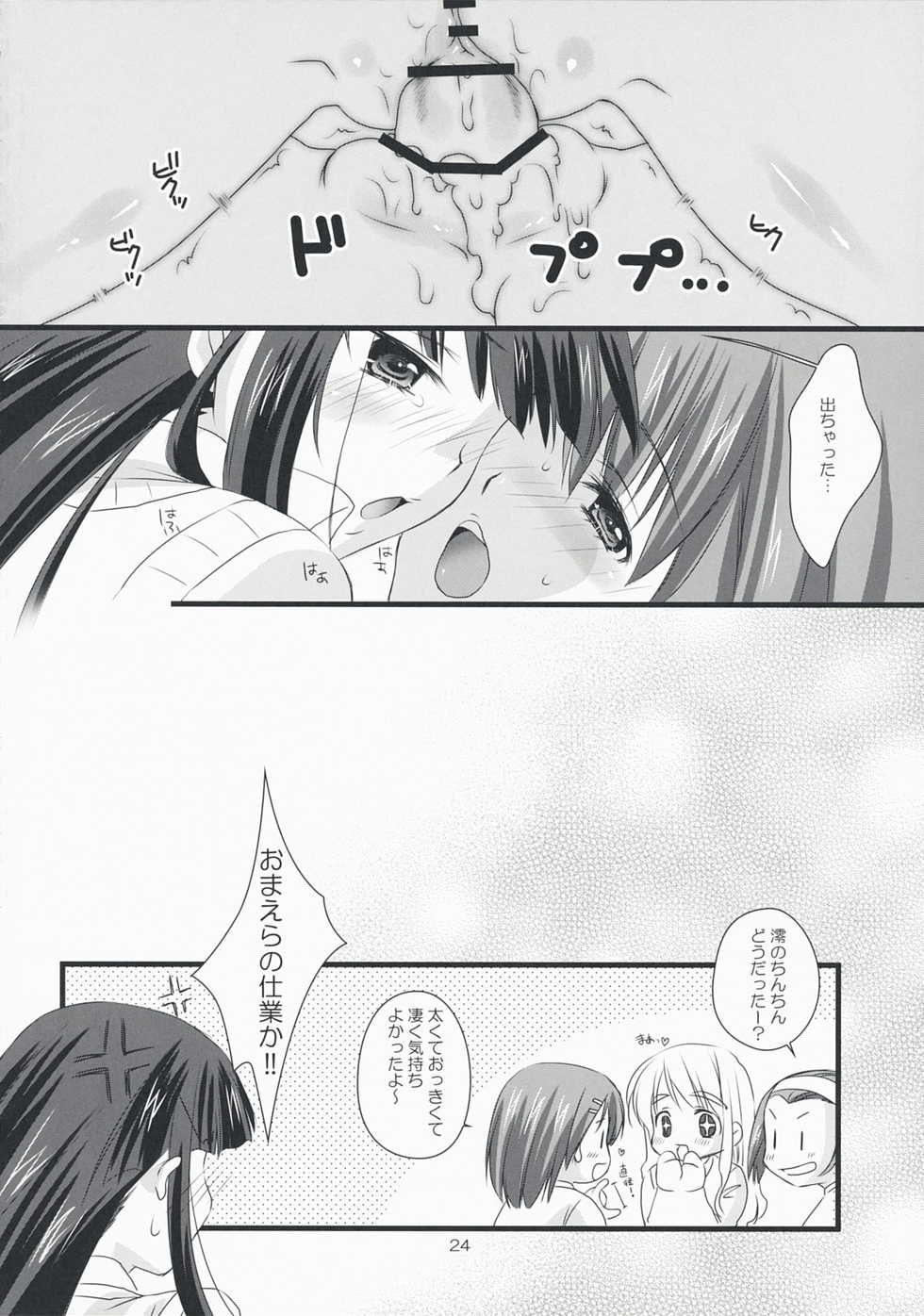 (COMIC1☆3) [Fukuya (Tama II)] Tansu no Kado ni Kusuriyubi (K-ON!) - Page 24