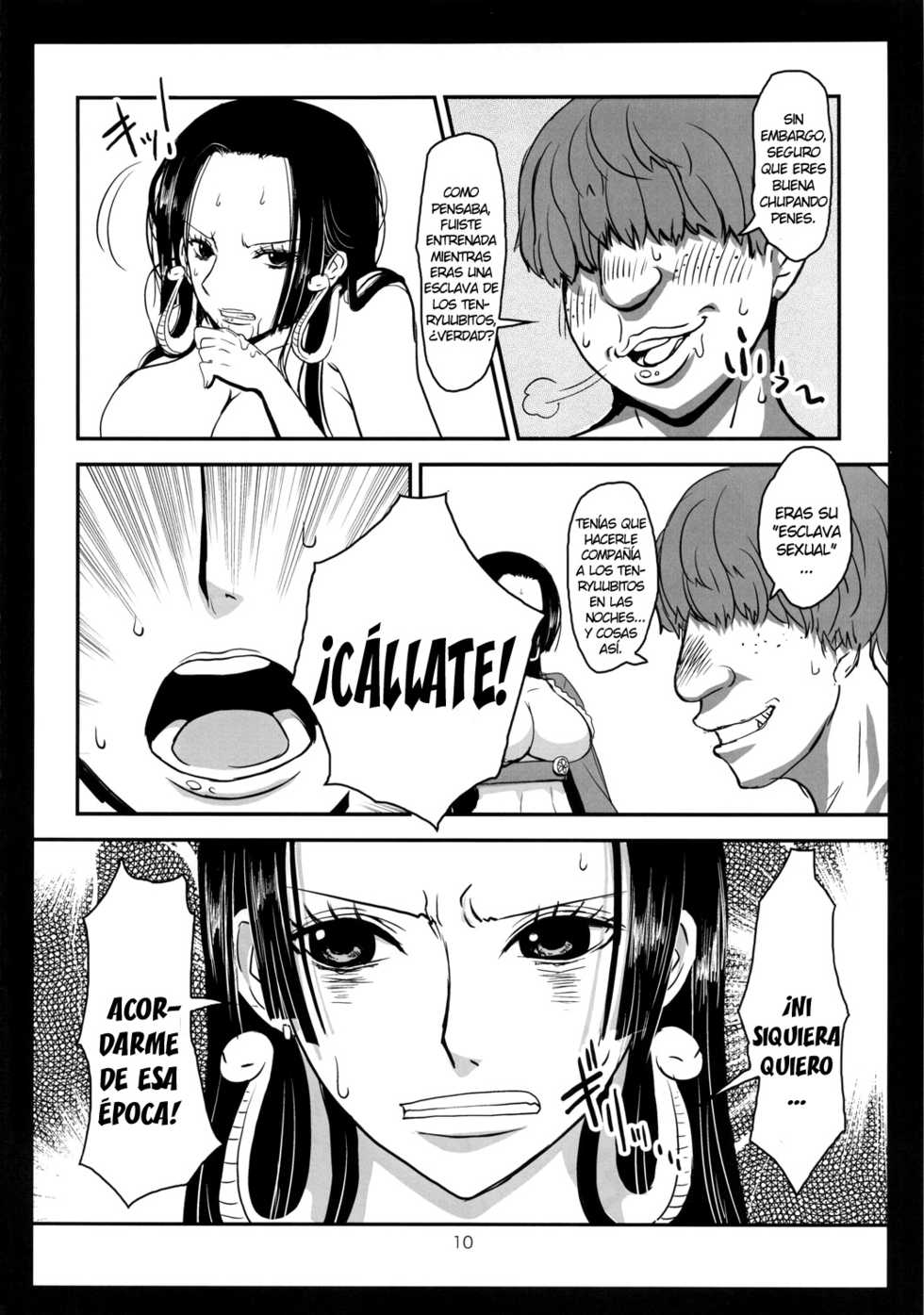 (C78) [8graphica (Yoshitama Ichirou)] Metabolism-H Moto Dorei Kaizoku Jotei Hancock no Hanayome Shiyugyou (One Piece) [Spanish] [NTINFS] - Page 9