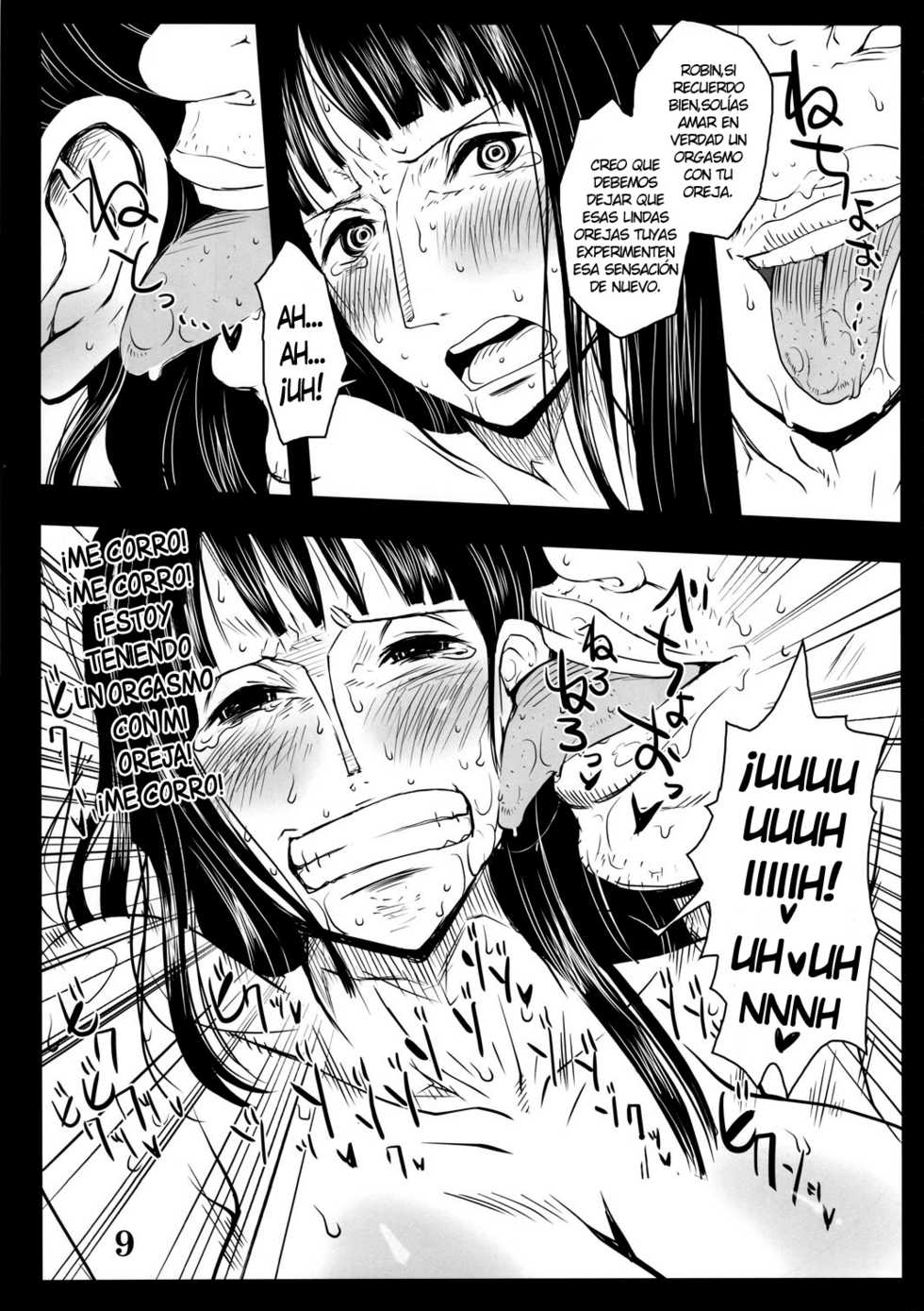 (C78) [8graphica (Yoshitama Ichirou)] Metabolism-OP Kyonyuu Kyoshiri Shoufu Nico Robin no Keshi Taikako (One Piece) [Spanish] [NTINFS] - Page 8