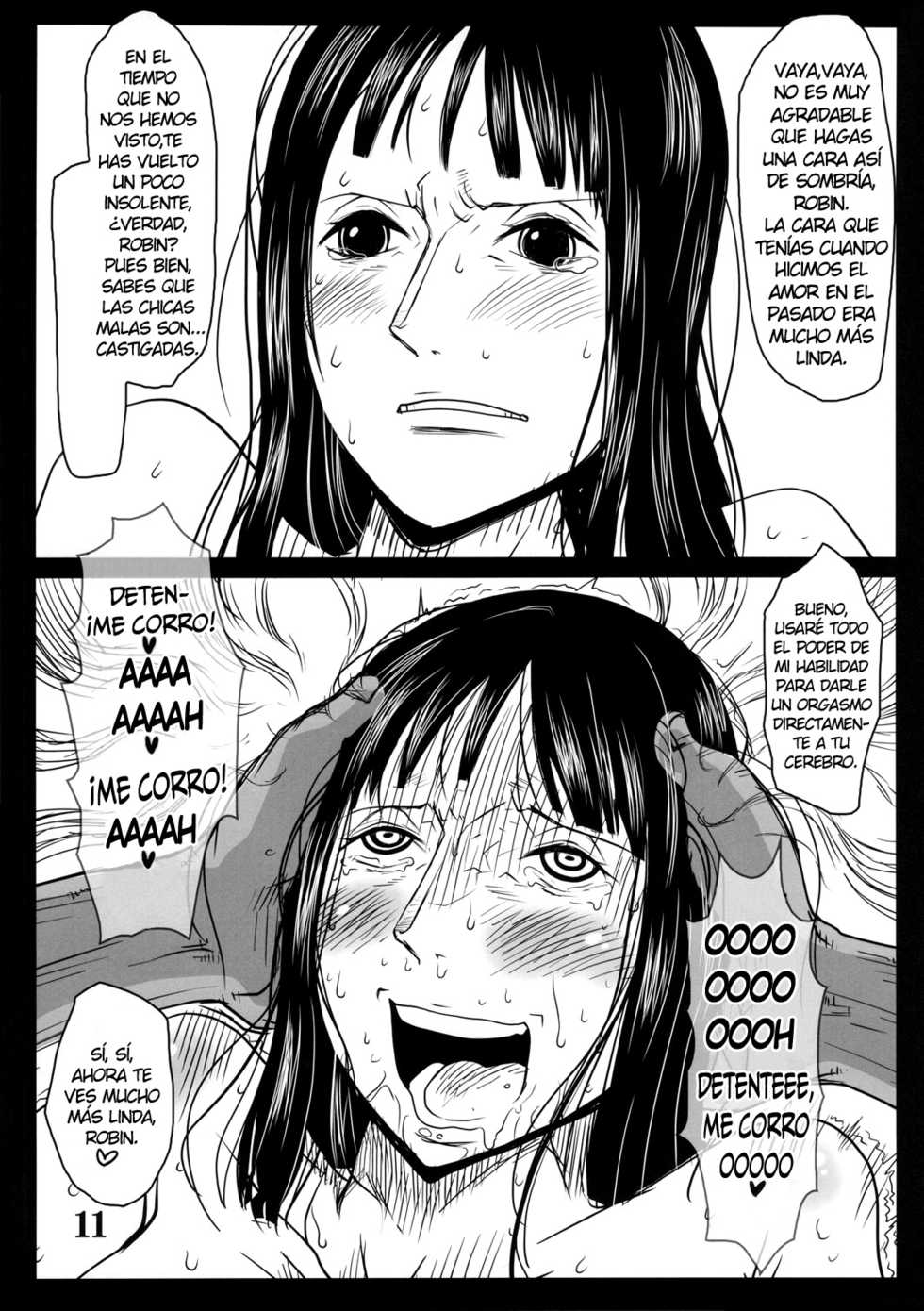 (C78) [8graphica (Yoshitama Ichirou)] Metabolism-OP Kyonyuu Kyoshiri Shoufu Nico Robin no Keshi Taikako (One Piece) [Spanish] [NTINFS] - Page 10