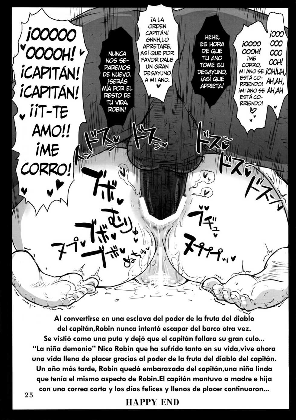 (C78) [8graphica (Yoshitama Ichirou)] Metabolism-OP Kyonyuu Kyoshiri Shoufu Nico Robin no Keshi Taikako (One Piece) [Spanish] [NTINFS] - Page 24