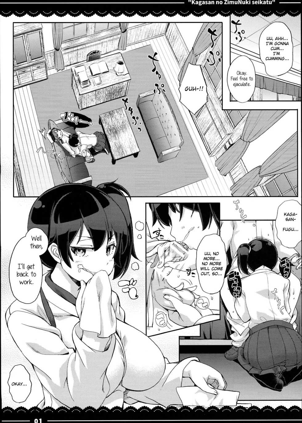 (C90) [Itou Life (Itou Life)] Kagasan no ZimuNuki seikatu (Kagasan no ZimuNuki seikatu + Itou Life Soushuuhen 2013~2015) (Kantai Collection -KanColle-) [English] - Page 2