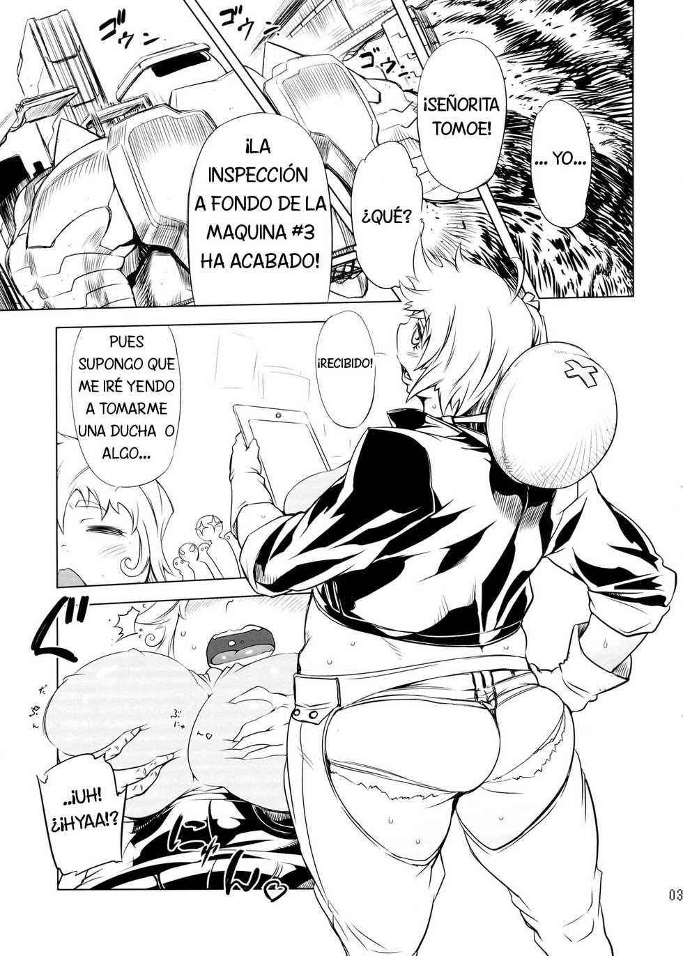 (Futaket 9) [Yuugengaisha Mach Spin (Drill Jill)] Chenge!! 3 (Getter Robo) [Spanish] - Page 4