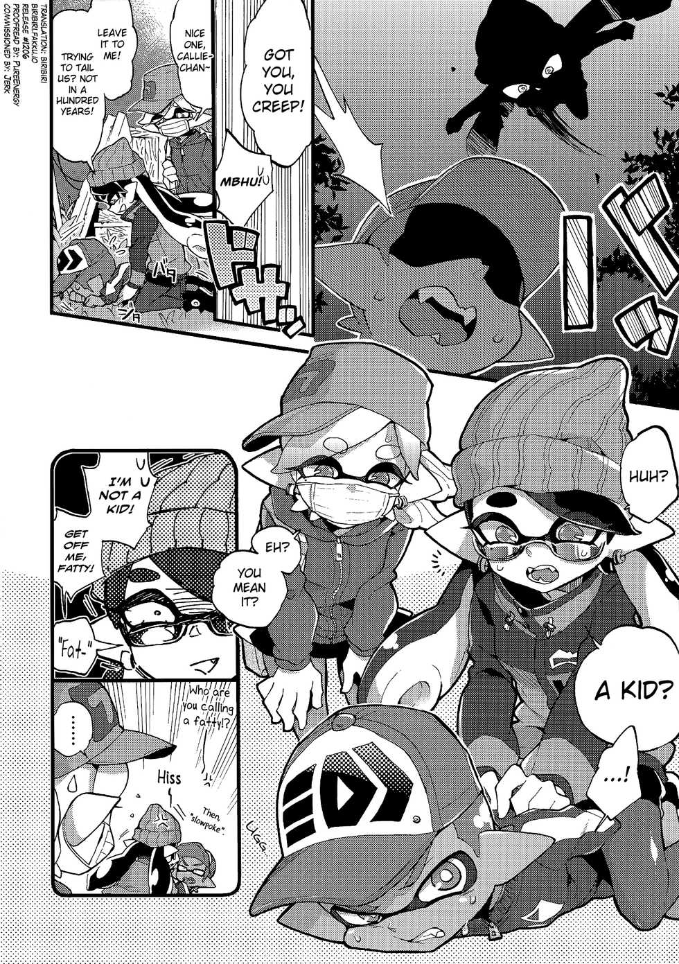 (C92) [Koniro Drops (Morishima Kon)] Rironjou 3-patsu made nara Taeraremasu.  (Splatoon) [English] [biribiri] - Page 5