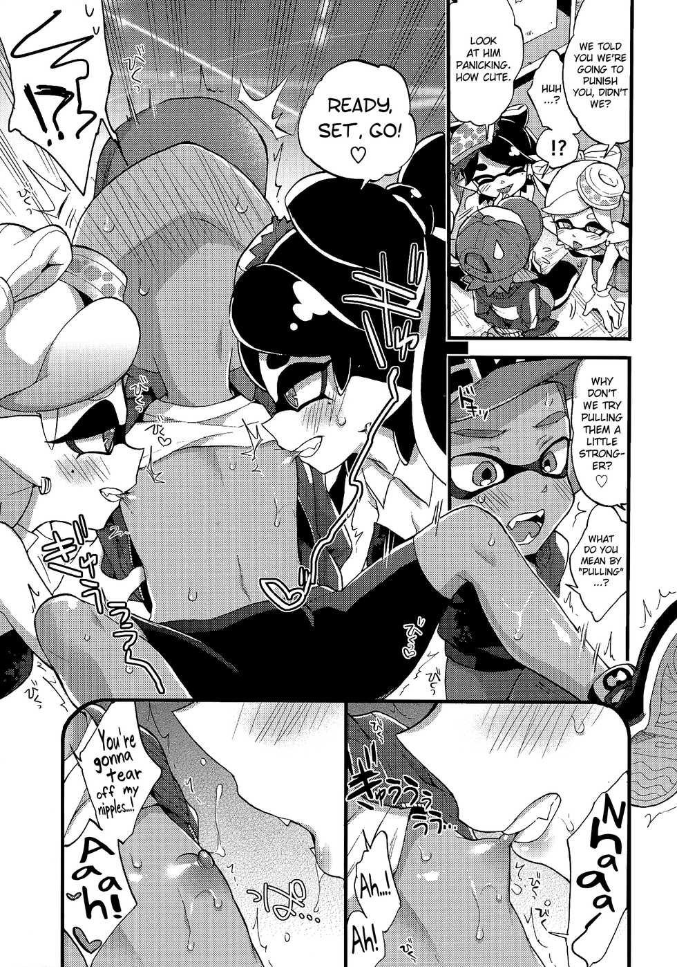 (C92) [Koniro Drops (Morishima Kon)] Rironjou 3-patsu made nara Taeraremasu.  (Splatoon) [English] [biribiri] - Page 10