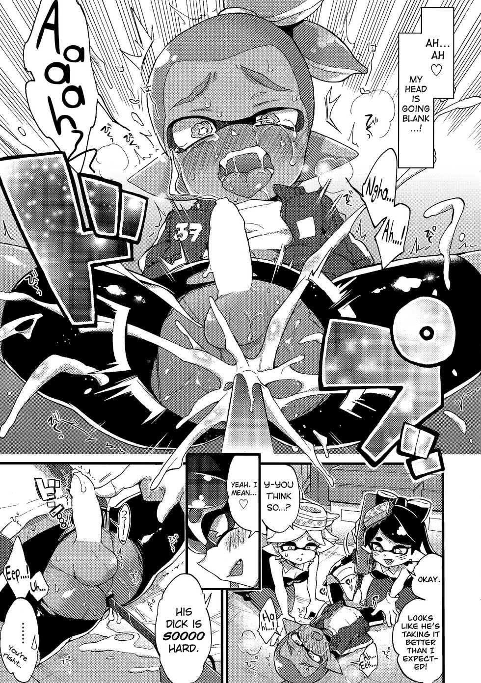 (C92) [Koniro Drops (Morishima Kon)] Rironjou 3-patsu made nara Taeraremasu.  (Splatoon) [English] [biribiri] - Page 18