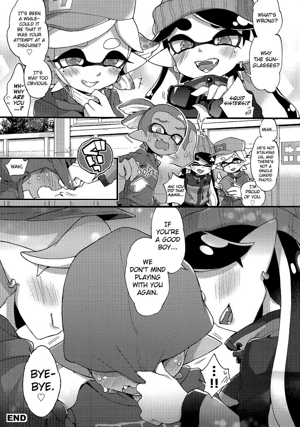 (C92) [Koniro Drops (Morishima Kon)] Rironjou 3-patsu made nara Taeraremasu.  (Splatoon) [English] [biribiri] - Page 24