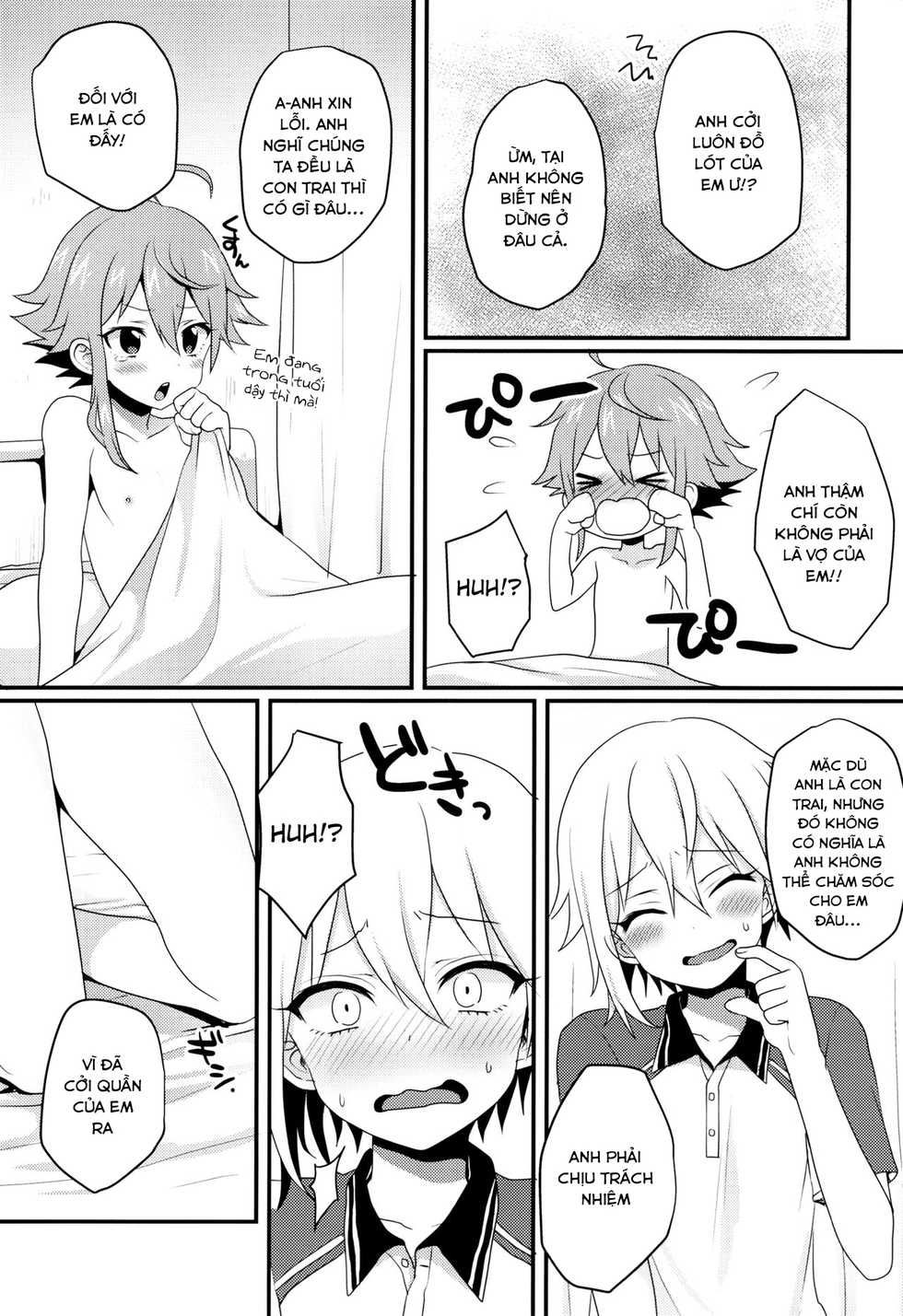 (brilliant days 4) [Koneko Gumi (Poron)] Ni~chan to Bouchama ga Hoken Shitsu de Nakayoshi Suru Hon (Ensemble Stars!) [Vietnamese Tiếng Việt] [thungvaqhung1] - Page 7