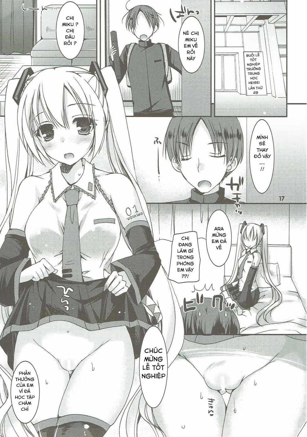 (C92) [Dennou Fuyu Mikan (Ueda Rieko)] Juunen Lover - 10years Lover (VOCALOID) [Vietnamese Tiếng Việt] [NTR Victory Team] - Page 17