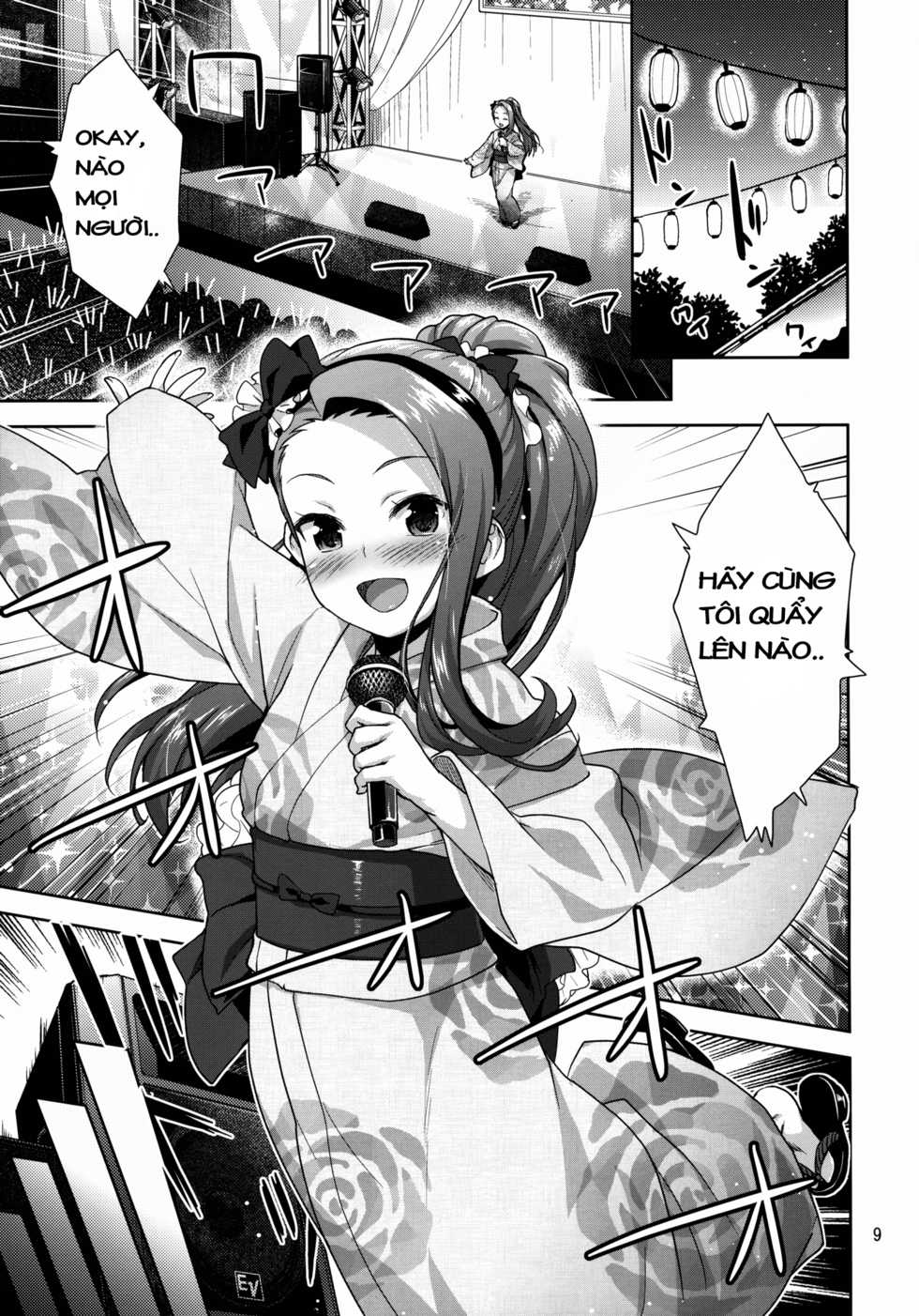 (C84) [Aozora Shoujo (Shirane Taito)] Iorin no Natsumatsuri (THE iDOLM@STER) [Vietnamese Tiếng Việt] [BinkerBee] - Page 9