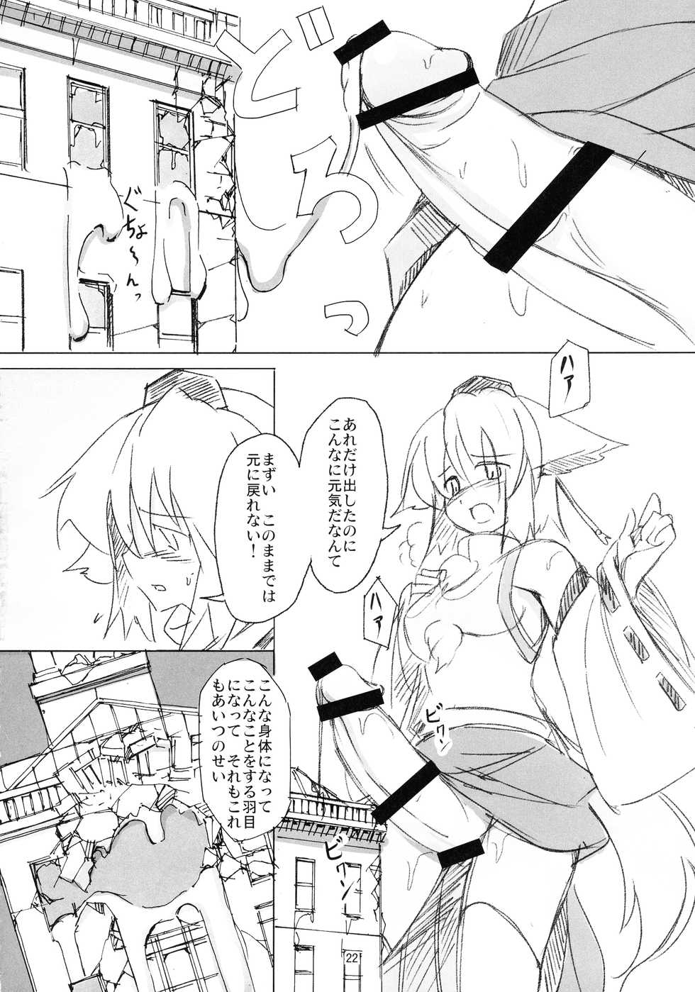 (Reitaisai 14) [TEDDY-PLAZA (Seo Tatsuya)] Shameimaru Kyouju no Hiritsuteki Aijou (Touhou Project) - Page 22