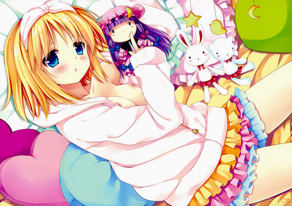 (Reitaisai 9) [D.N.A.Lab., Ichigo Size (Miyasu Risa, Natsume Eri)] Tonight The Night (Touhou Project) [Spanish] [Futanari Freaks] - Page 7