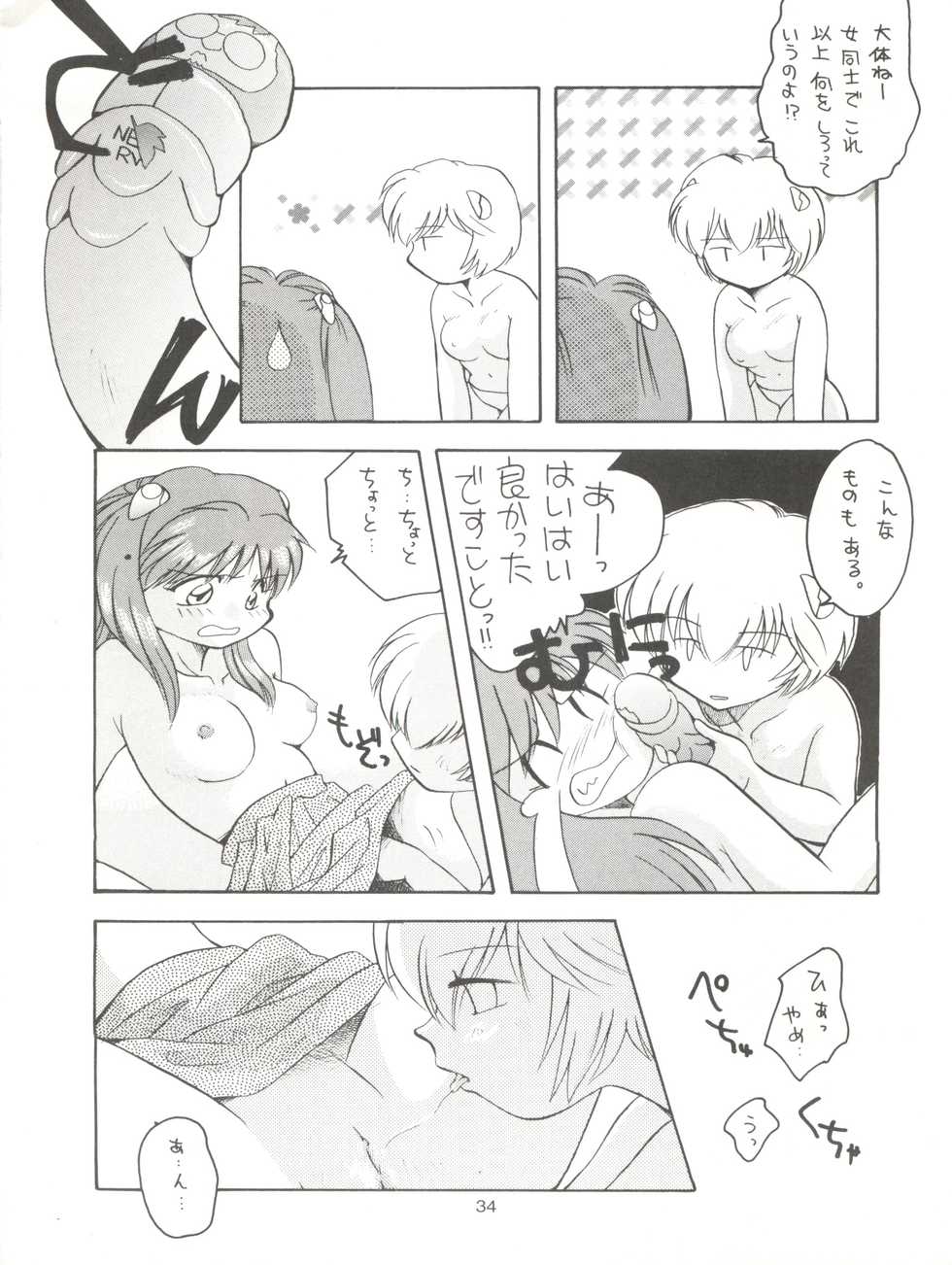 (Comic Castle 8) [Paradise City (Various)] Tabeta Kigasuru 17 (Neon Genesis Evangelion) - Page 34