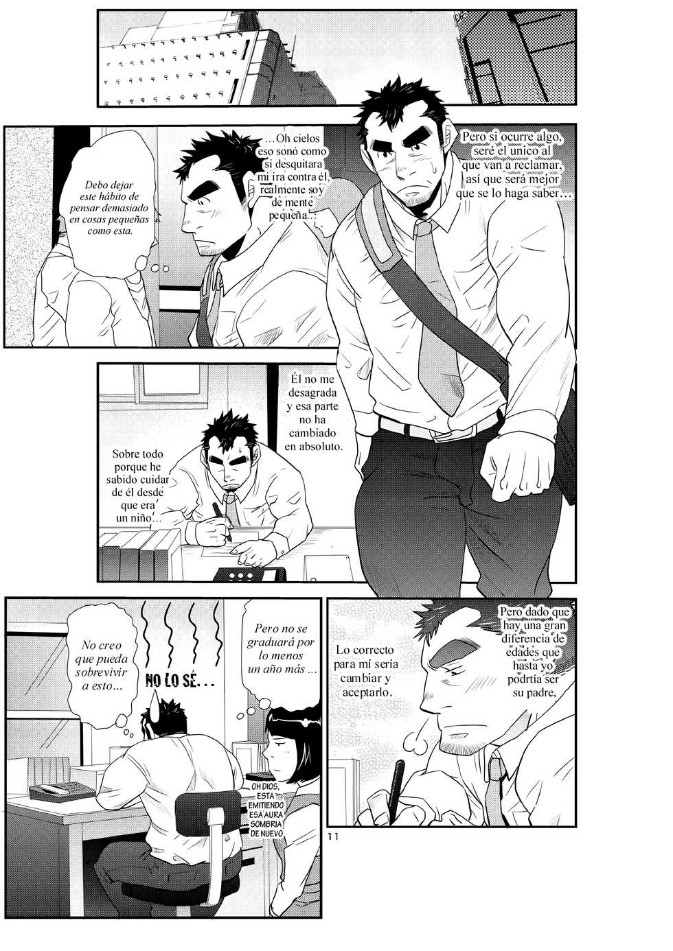 [Masamune Kokichi (Matsu Takeshi)] Oi Oji!! ~Oi ga Tawawa ni Minottaseide~ | ~Nephew and Old man!~ [Spanish] [Decensored] [Digital] - Page 11