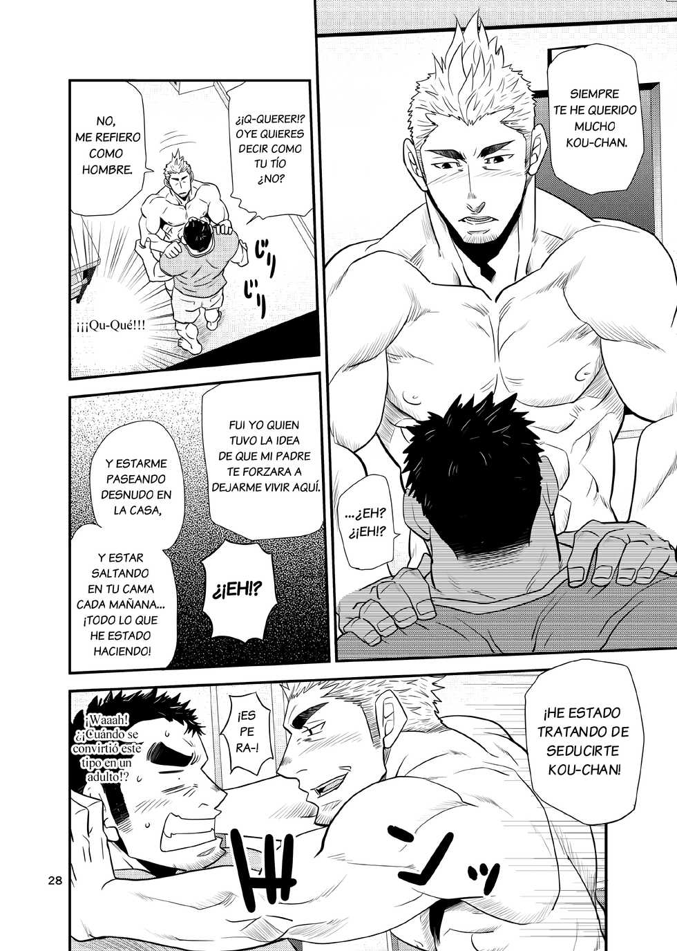 [Masamune Kokichi (Matsu Takeshi)] Oi Oji!! ~Oi ga Tawawa ni Minottaseide~ | ~Nephew and Old man!~ [Spanish] [Decensored] [Digital] - Page 28