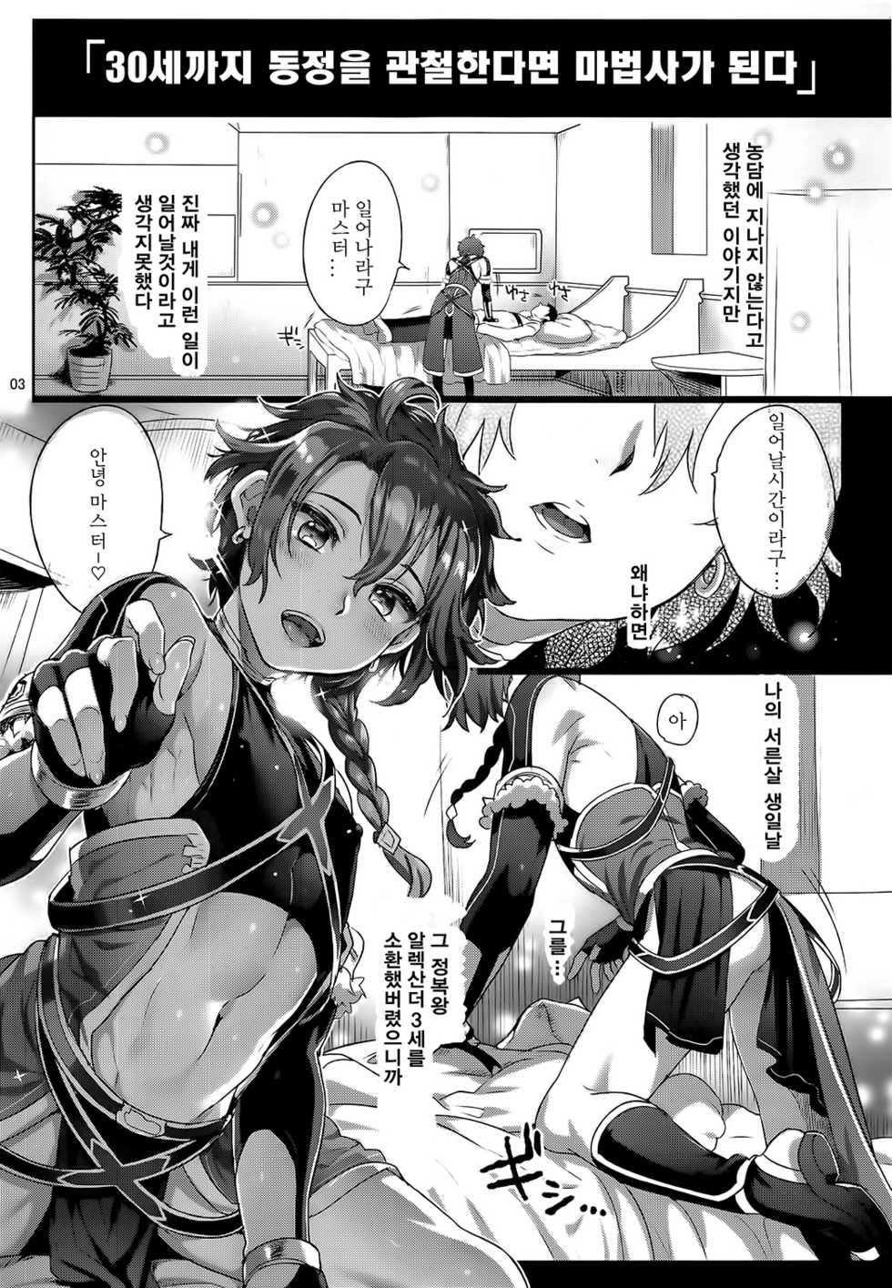 (C91) [Kuromisakaijou (Ikezaki Misa)] Fate/DTorder course:Alexander (Fate/Grand Order) [Korean] - Page 3