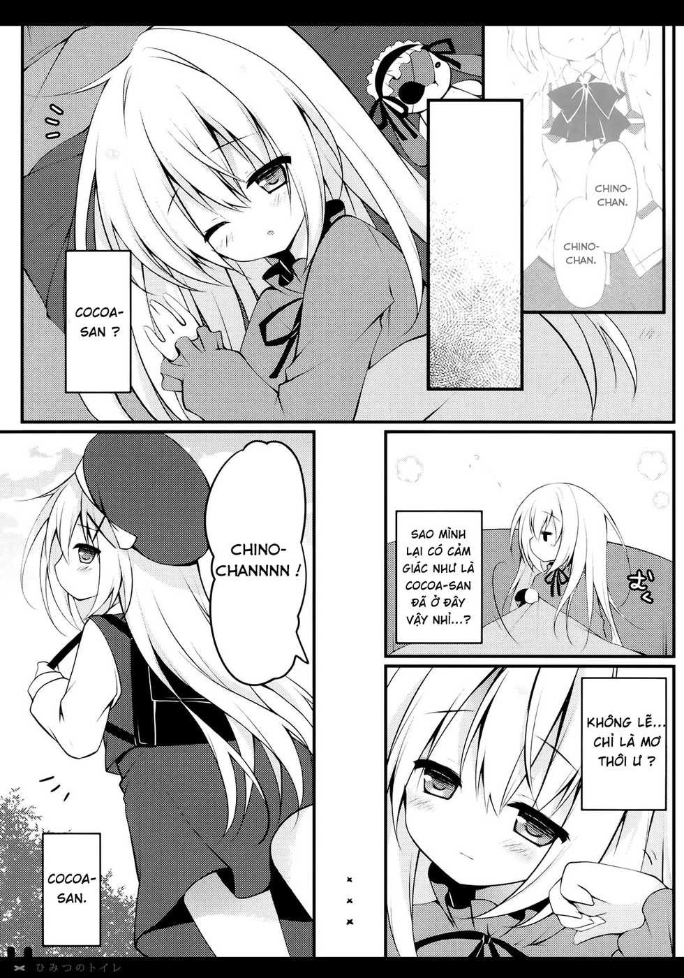 (COMIC1☆9) [Public bath (Izumi Yuhina)] Himitsu no Toire (Gochuumon wa Usagi desu ka?) [Vietnamese Tiếng Việt] [Loli Rules The World] - Page 3